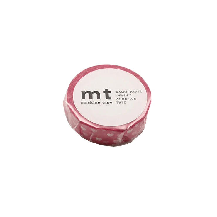Ruban Washi - Motif Nuée de Coeurs Rose - MT Masking Tape
