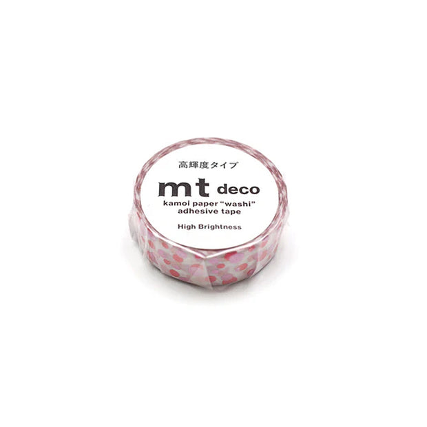 Ruban Washi - Motif Pois Rose & Rouge - MT Masking Tape