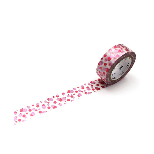Ruban Washi - Motif Pois Rose & Rouge - MT Masking Tape