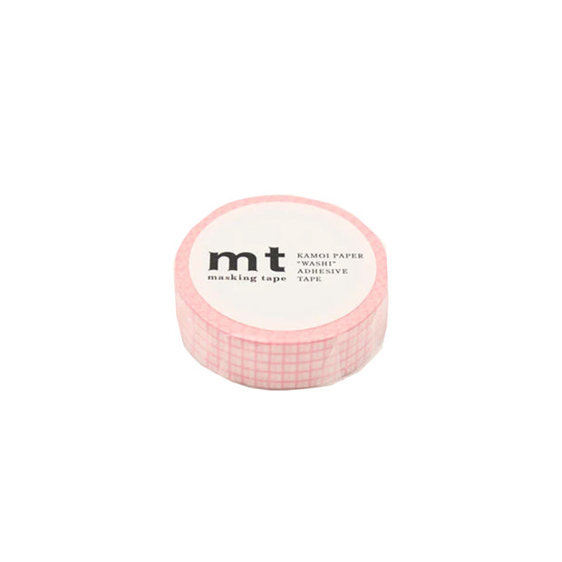 Ruban Washi - Motif Quadrillé Rose - MT Masking Tape