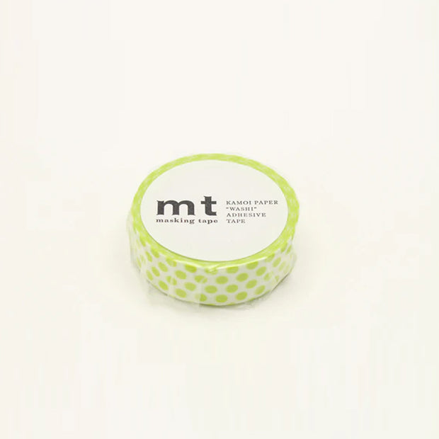 Ruban Washi - Pois Vert Anis - MT Masking Tape