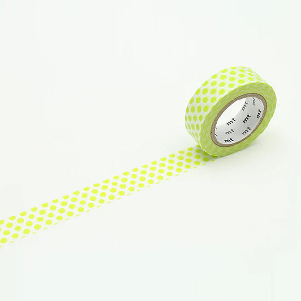 Ruban Washi - Pois Vert Anis - MT Masking Tape
