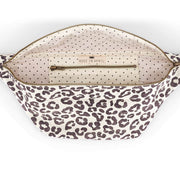 Sac Banane Motif Léopard Greige