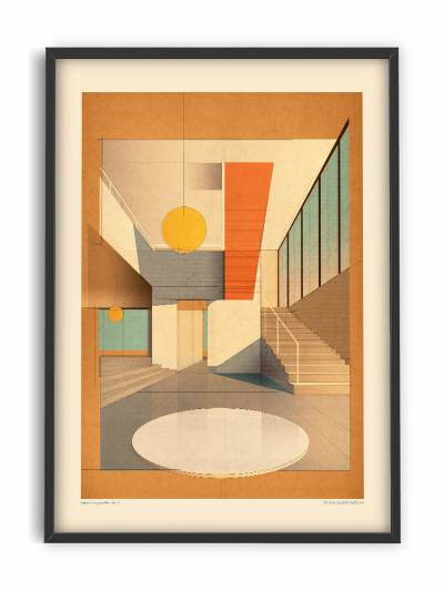 Affiche 70x100 - Sander Patelski - Interior composition No.1