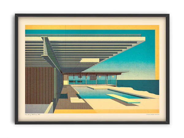 Affiche 50x70 - Sander Patelski - Pierre Koenig Stahl House