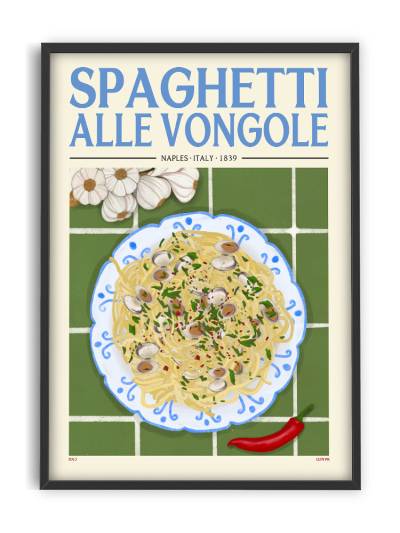 Affiche 30x40 - Elin PK - Spaghetti alle Vongole