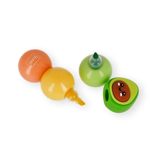 Surligneurs 3 en 1 avocat - Legami
