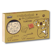 Tampons en bois alphabet des animaux