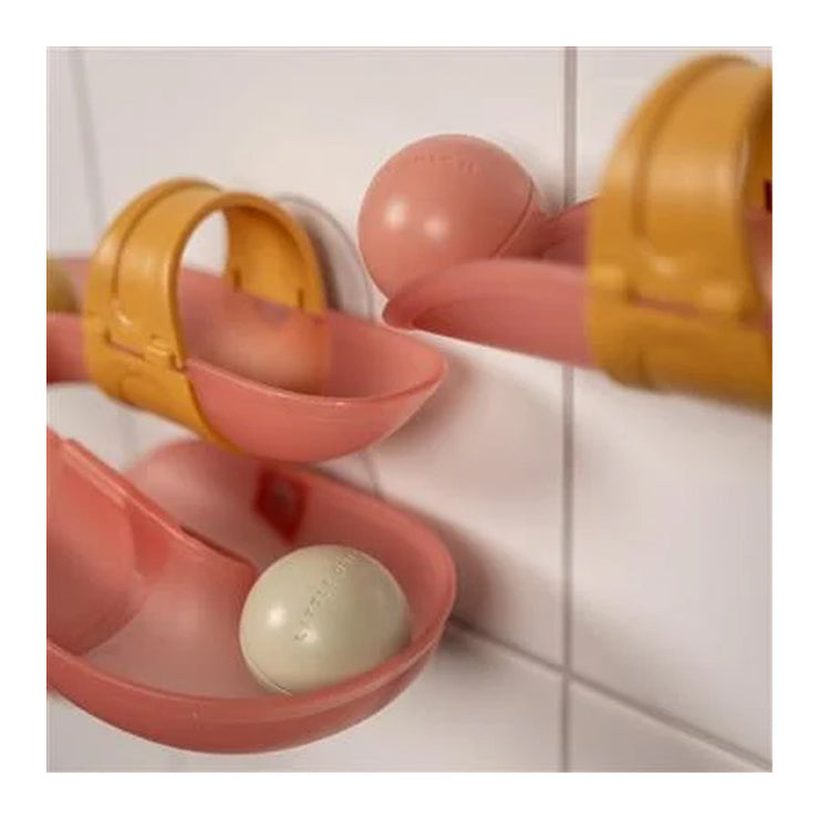 Toboggan de bain à balles rose - Little Dutch