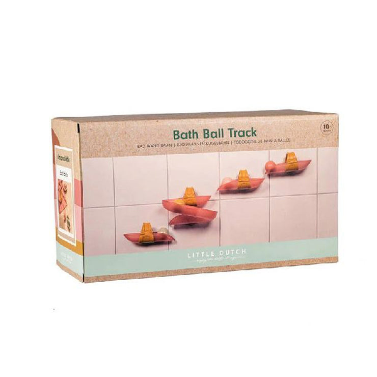 Toboggan de bain à balles rose - Little Dutch