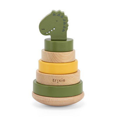 Trixie - Arche d'éveil pour bébé - Portique en Bois avec Animaux et Pompons  en Tricot Biologique