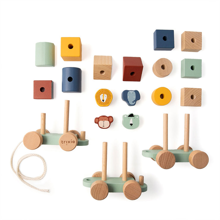 Train en bois animaux - Trixie