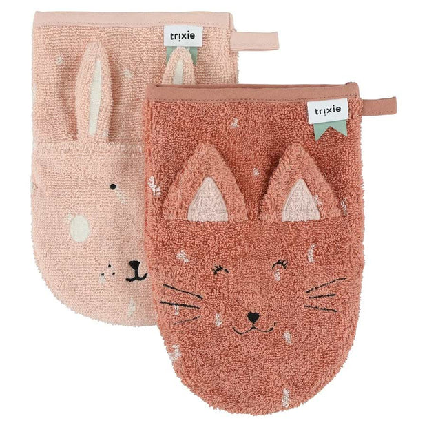 Duo de gants de toilette chat - Trixie Baby