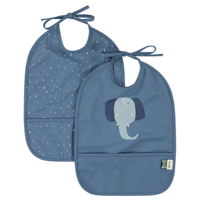 Lot de 2 bavoirs imperméables Éléphant - Trixie baby