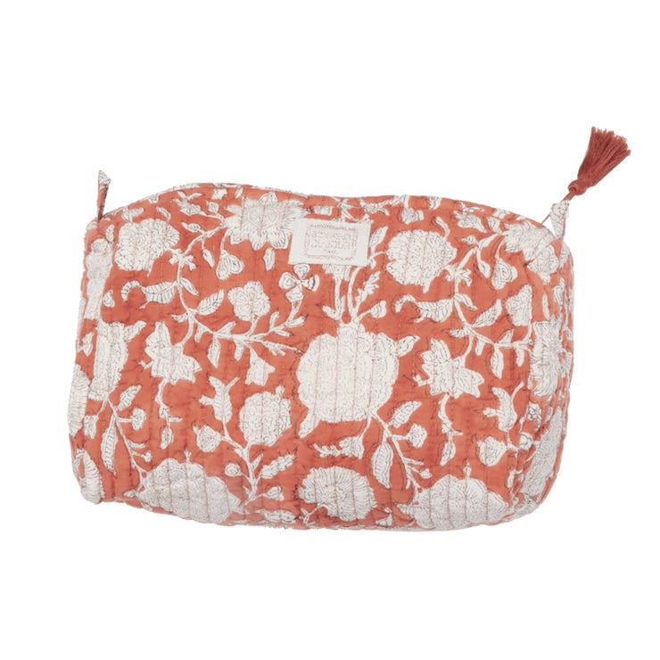 Trousse de toilette indienne INDIRA Tupia Terracotta - Bonheur du jour