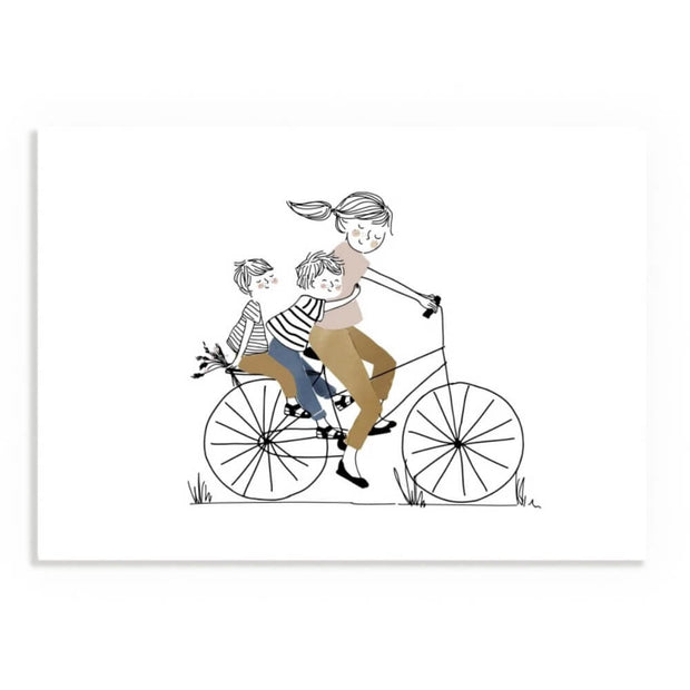Affiche A4 Maman et ses 2 garçons - My Lovely Thing
