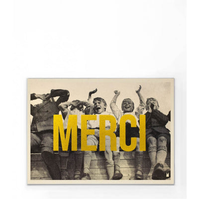 Affiche MERCI format A5 - Carte Kencre