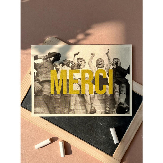 Affiche MERCI format A5 - Carte Kencre