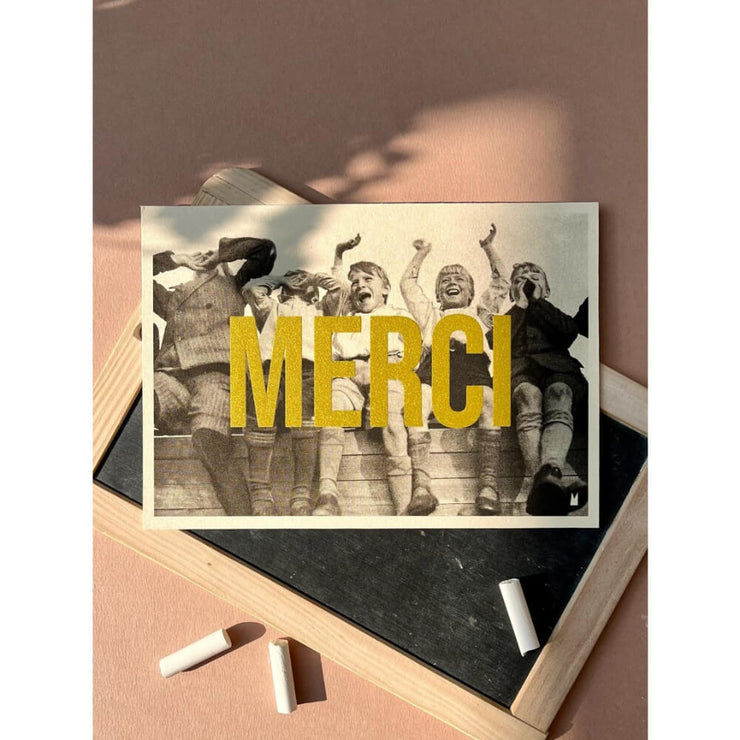 Affiche MERCI format A5 - Carte Kencre