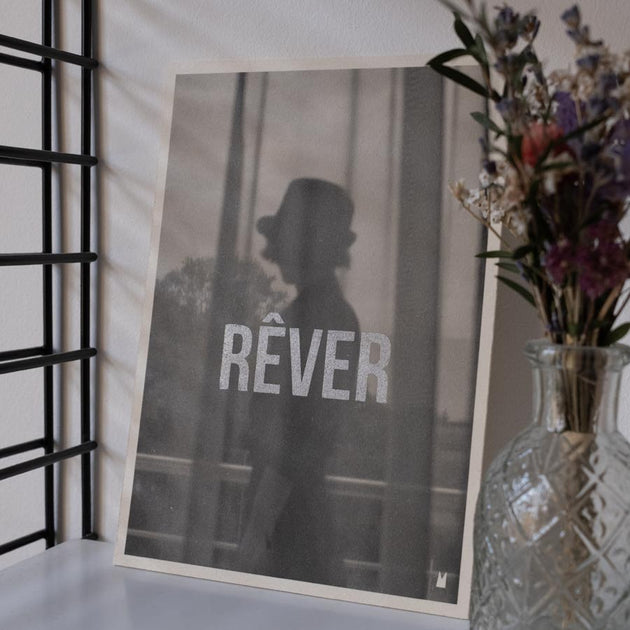 French Rever Affiche REVER format A4 - Carte Kencre – French Blossom