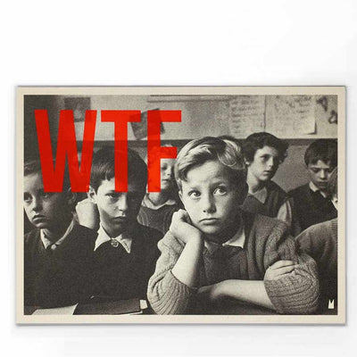 Affiche WTF format A5 - Carte Kencre