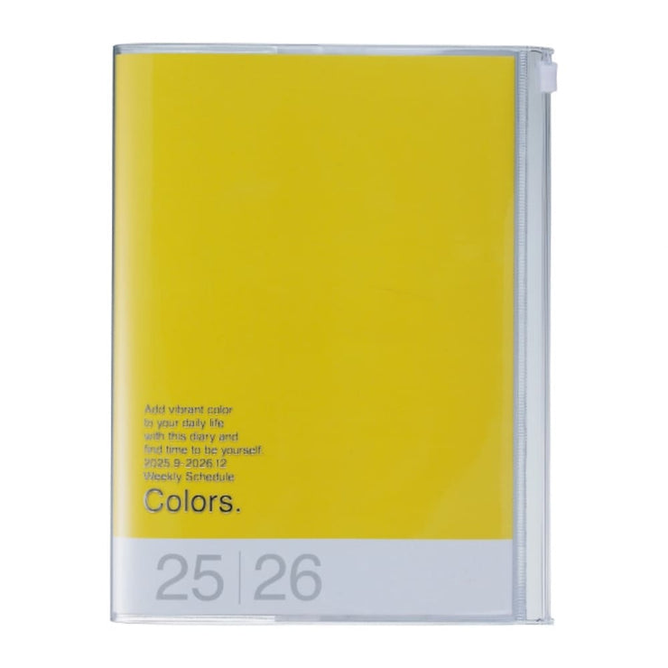 Agenda Semainier A6 2025- 2026 Colors Jaune - MARK'S