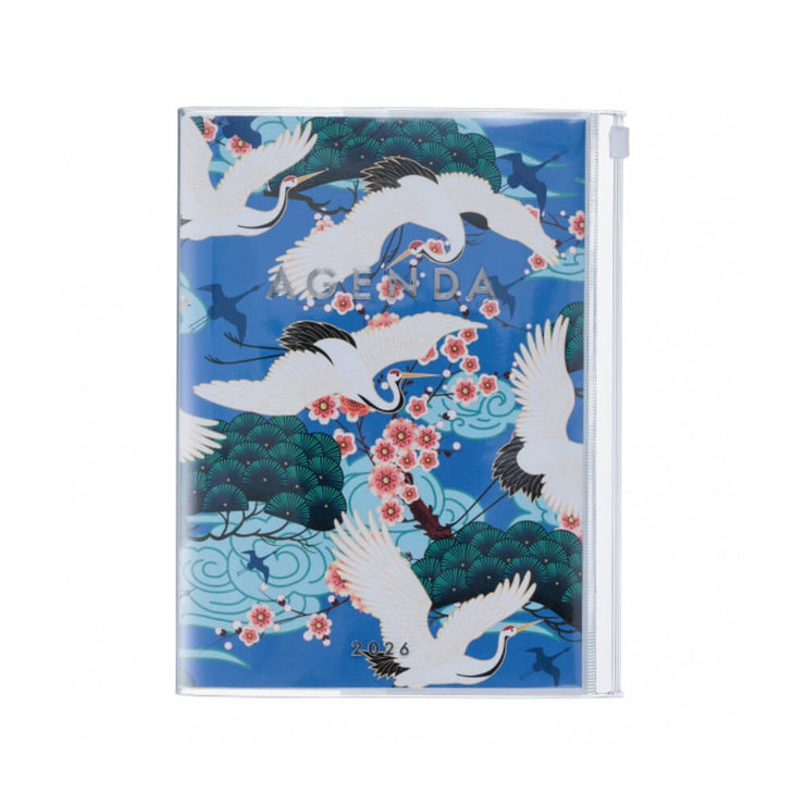 Agenda Semainier A5 2025- 2026 Japon Oiseaux Bleu - MARK'S