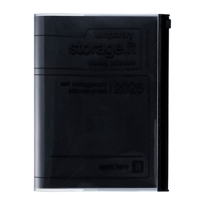 Agenda Semainier A5 2025- 2026 Storage it Noir - MARK'S