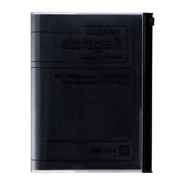 Agenda Semainier A5 2025- 2026 Storage it Noir - MARK'S
