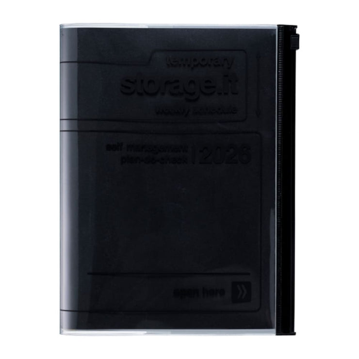 Agenda Semainier A5 2025- 2026 Storage it Noir - MARK'S