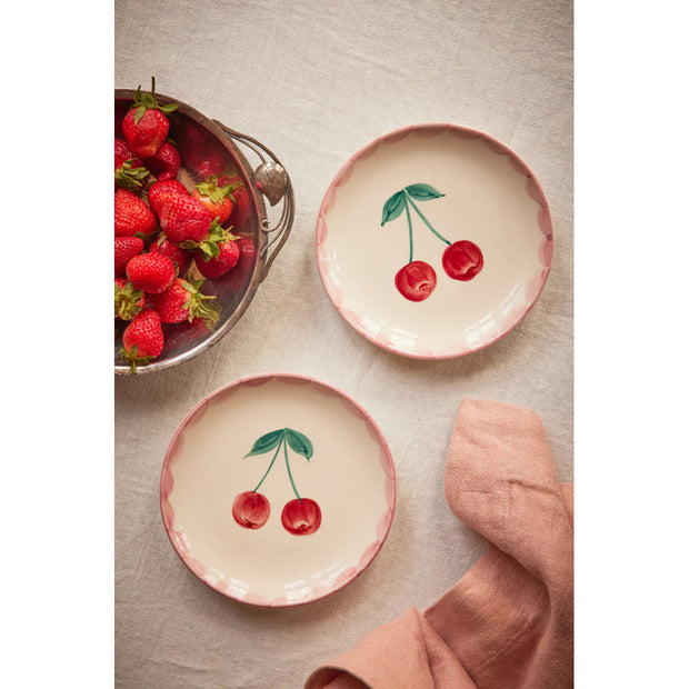 Assiette à  Gâteau Cerises - Rice
