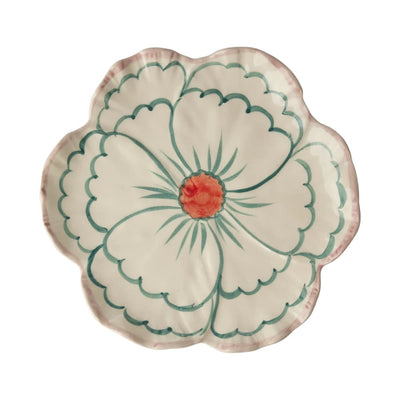 Petite Assiette Fleur Jade et Rose - Rice