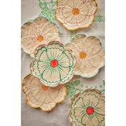 Petite Assiette Fleur Jade et Rose - Rice