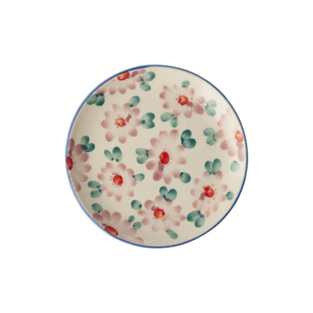 Assiette à Gâteau Fleurs Roses - Rice