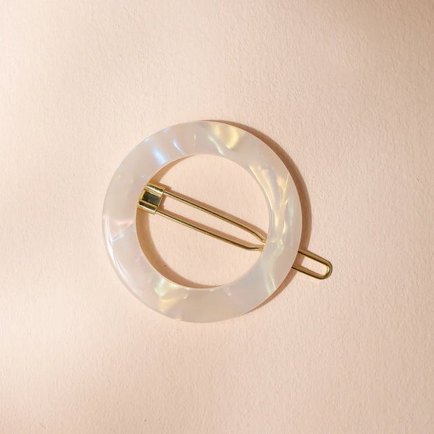 Barrette Ronde Nacre - Bachca