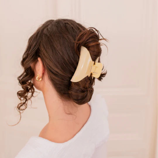 Pince à cheveux Ivoire Grand Format - Bachca