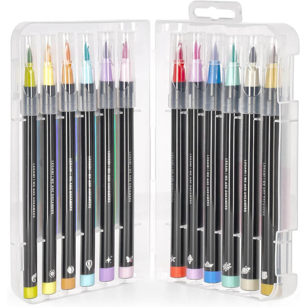 Boite de 12 feutres pinceaux Pastel colors - Legami