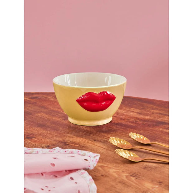 Petit bol Céramique lèvres rouges - RICE