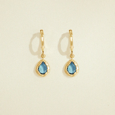 Boucles d'oreilles Bleues Lysia - Agapée