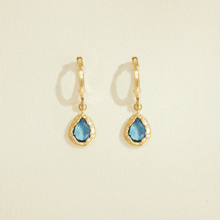Boucles d'oreilles Bleues Lysia - Agapée