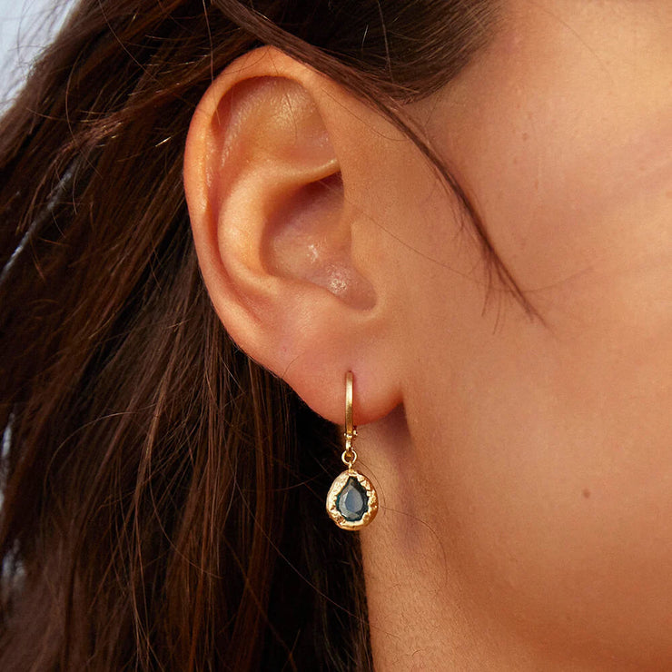 Boucles d'oreilles Bleues Lysia - Agapée