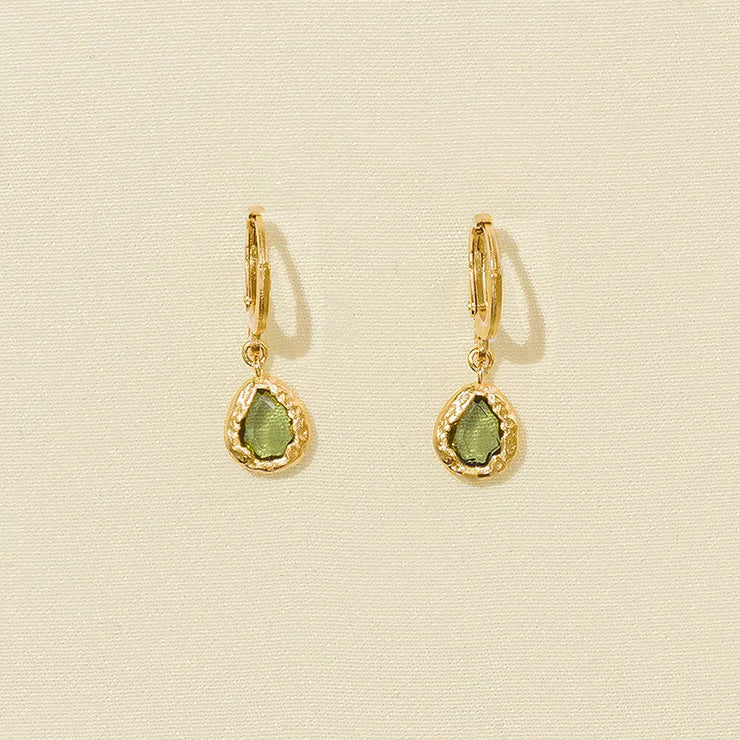 Boucles d'oreilles Lysia Vert Foncé - Agapée