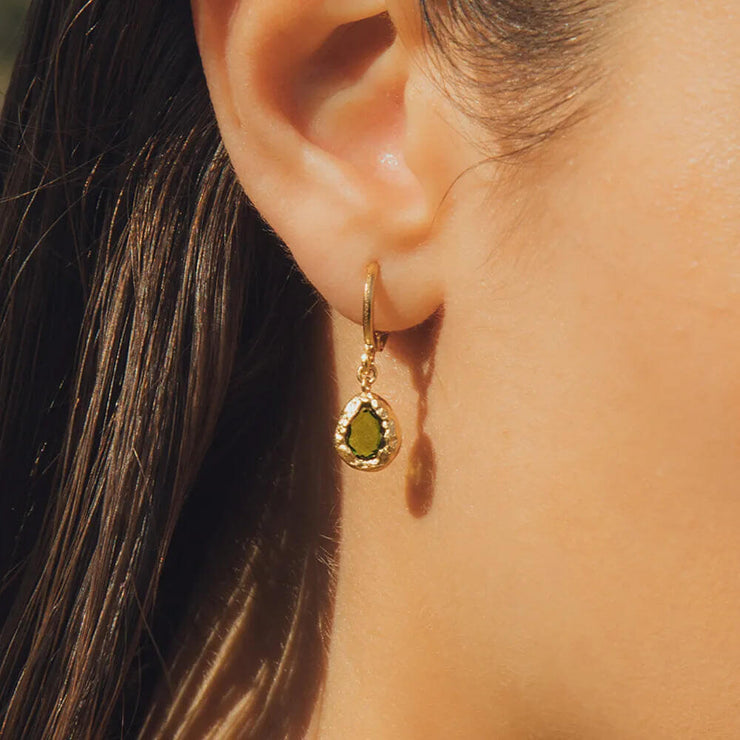 Boucles d'oreilles Lysia Vert Foncé - Agapée