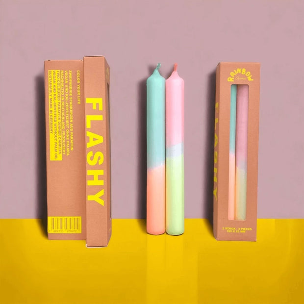 Bougies Rainbow Studio - Flashy - Pink stories