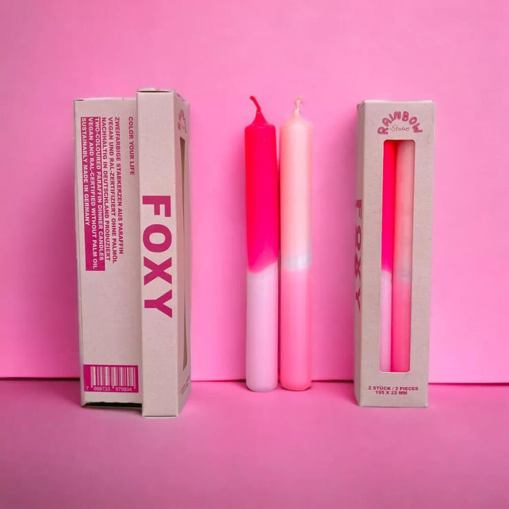 Bougies Rainbow Studio - Foxy - Pink stories