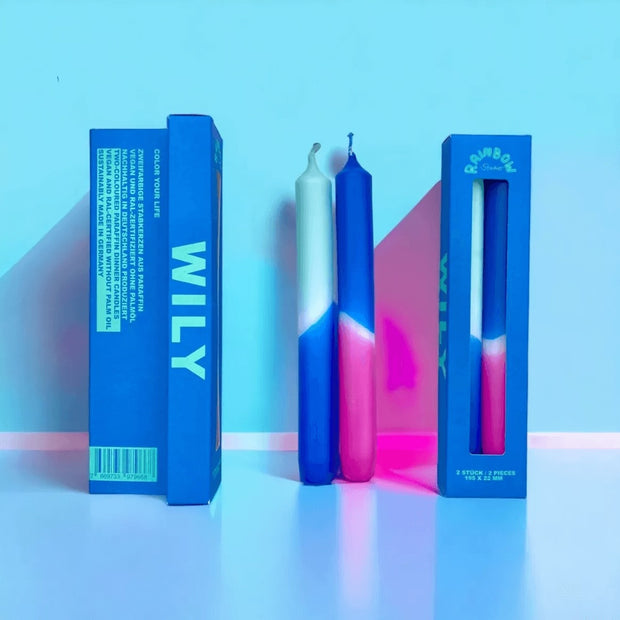 Bougies Rainbow Studio - Wily - Pink stories
