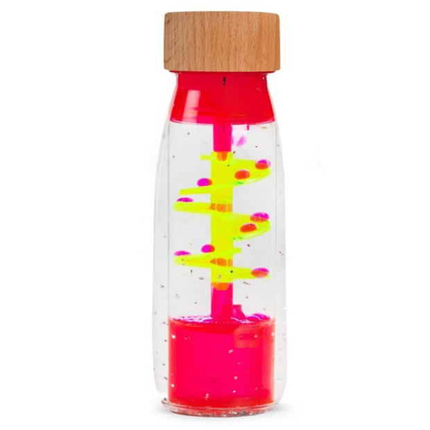 Bouteille sensorielle - Spirale rose - Petit Boum