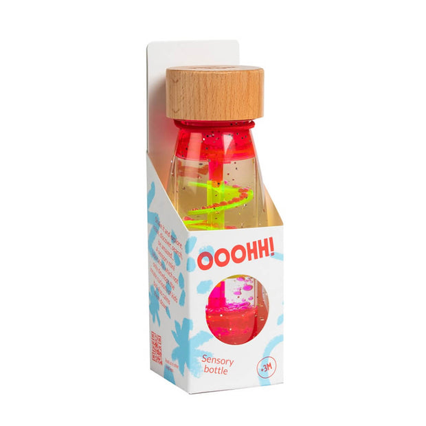 Bouteille sensorielle - Spirale rose - Petit Boum