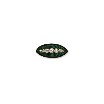 Broche Brodée Bouche Pois - Macon et Lesquoy