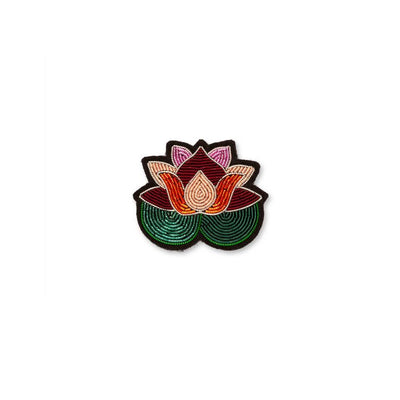 Broche brodée - Lotus - Macon&Lesquoy